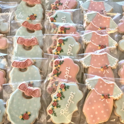 Baby Girl Vintage Style Cookies