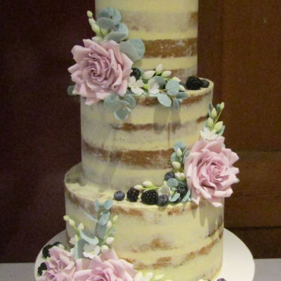 Dirty Iced Naked Wedding Cake