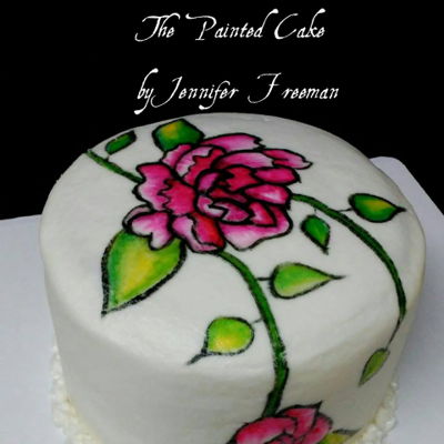 Hand Painted Buttercream Cake