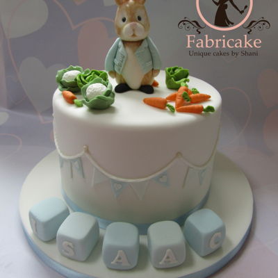 Peter Rabbit Baby Shower Cake
