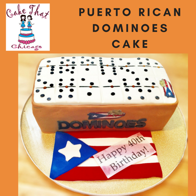Puerto Rican Dominoes Cake