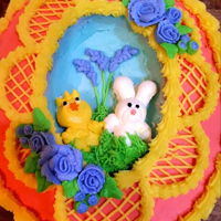 Easter Cake My spin on a Panorama Sugar Egg but a cake