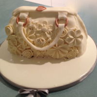 Handbag Cake Lemon cake with lemon fondant icing