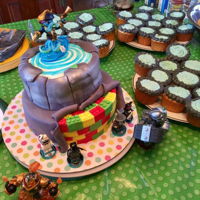 Skylander Lego Cake My 5 year old couldn&rsquo;t decide which theme he wanted for his birthday so we did both! Skylander Imaginators + LEGO = happy...