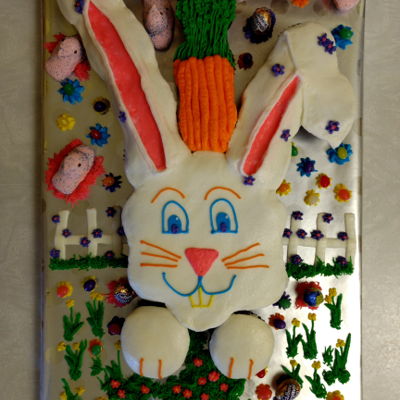 Easter Bunny Pull-Apart Cake 2018