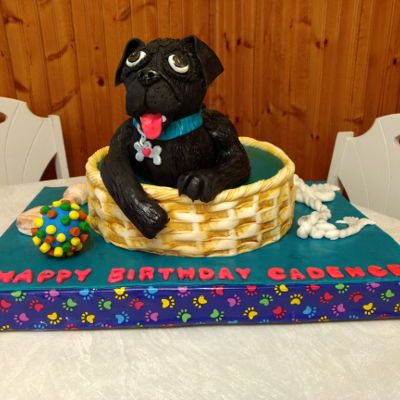 Pug Cake For My Fantastic Granddaughter Cadence 2018