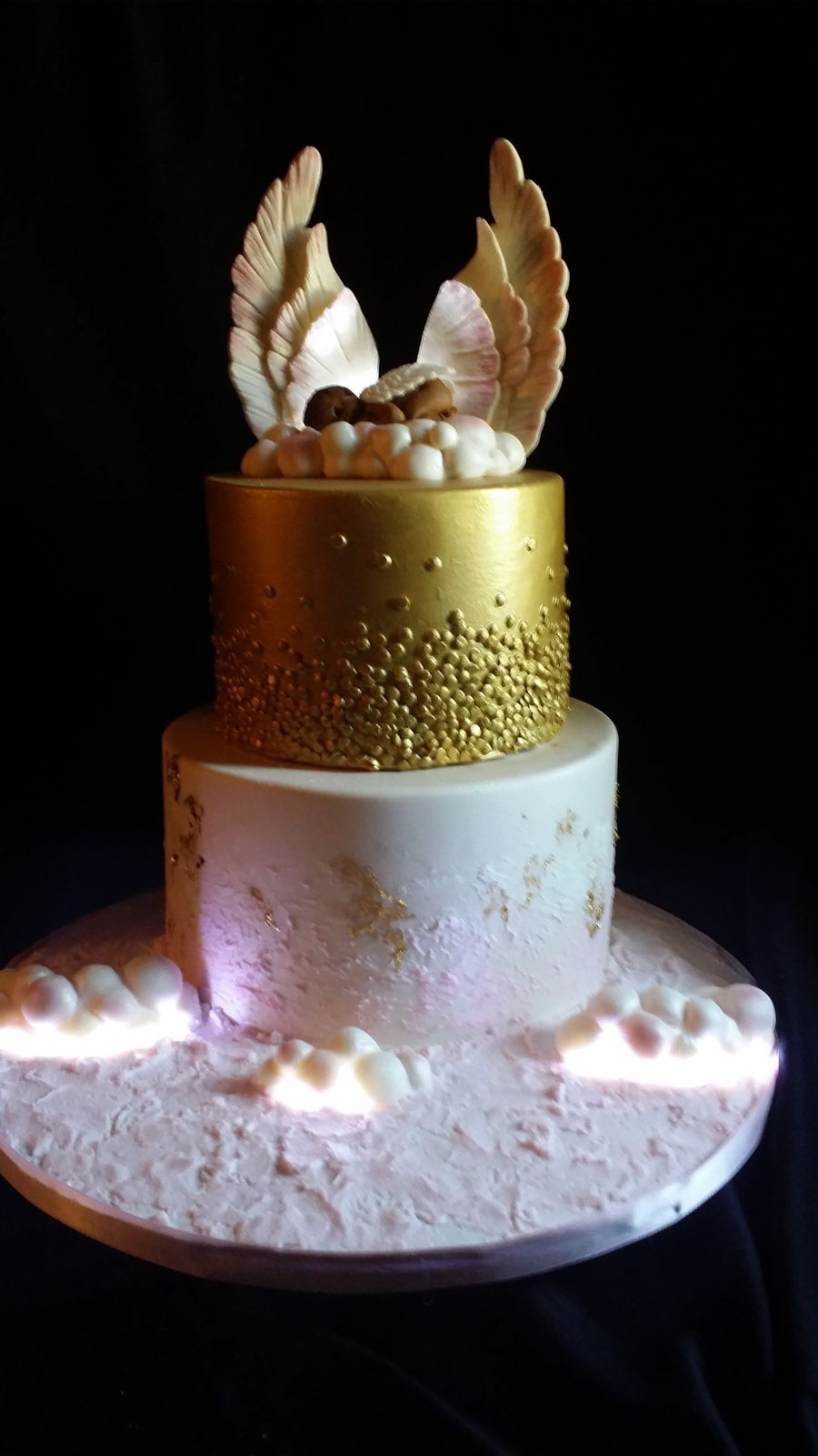 Angel Theme Baby Shower Cake