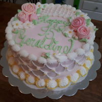 Old-School 95Th Birthday Cake Old School style cake for a 95 year old who said she likes old fashioned things