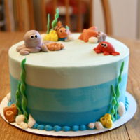 Under The Sea Cake! For under the sea Baby shower