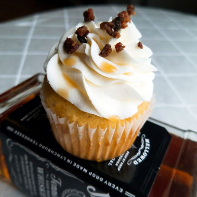 Whiskey Bacon Cupcakes