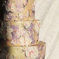 Cream Fantasy Weddingcake Spatula technique with buttercream