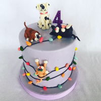 Kitty And Puppy Cake I made this for my niece!