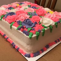 Spring Roses Sheet Cake Spring Roses Sheet Cake