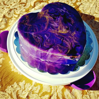 Mirror Glaze Cake