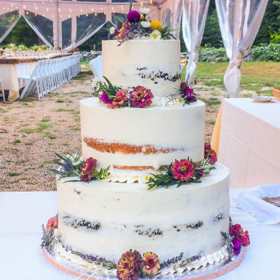 Semi Naked Wedding Cake