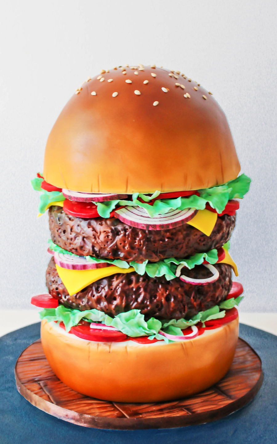 Giant Burger Cake