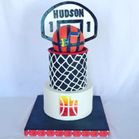 Utah Jazz Cake I made this for my friend&rsquo;s little one year old&rsquo;s Utah Jazz party!