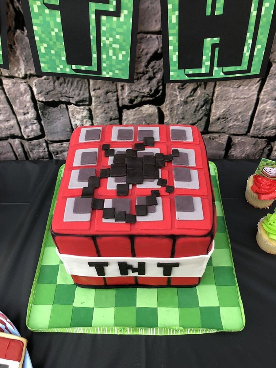 Minecraft Cake &amp; Cookies