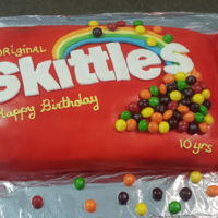 Skittles Cake Birthday cake for my niece