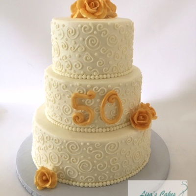 50Th Anniversary Cake