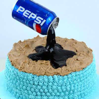 How To Make Anti-Gravity Pepsi Cake
