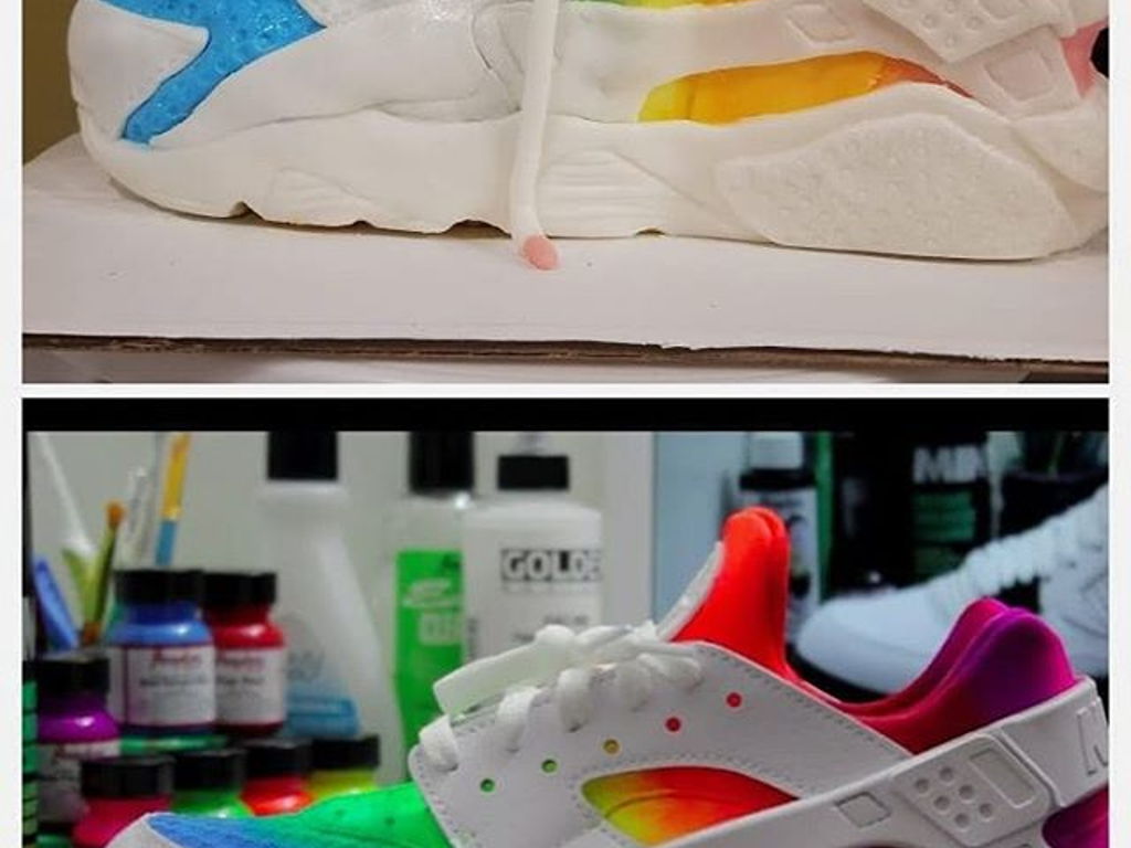 huarache rainbow shoes