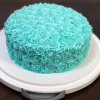 Rosette Cake My first try at cake decorating