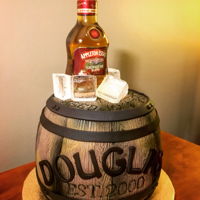 Rum Barrel Cake Appleton rum barrel cake. White WASC with American buttercream.