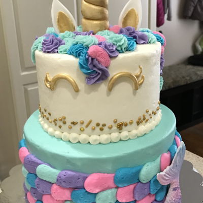 Unicorn Mermaid Cake