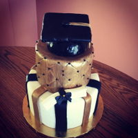 Black & Gold Graduation Cake Congrats graduates!