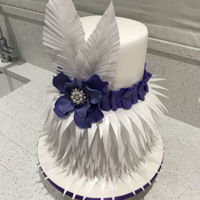 Memorial Cake This 2 tier cake was made in memory of my Aunt. I decided to make a cake she would have loved for guests at her funeral. It sounds strange...