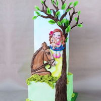 Girl And A Horse Girl and a horse