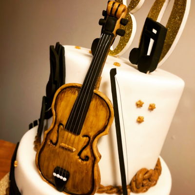 Painted Cake Decorating Photos
