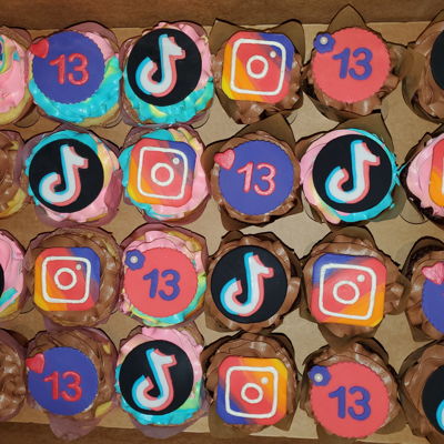 Tiktok And Instagram Cupcakes