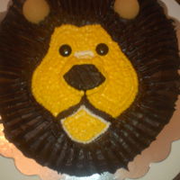 Lion Cake First Cake Ever Lion cake using Wilton cake pan. Buttercream devils food.First time Ever piping and making frosting