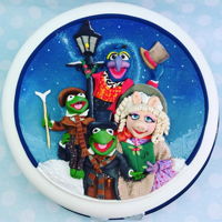 Muppets Christmas Carol, Christmas Cake. Inspired by the muppets christmas carol. Christmas cake.