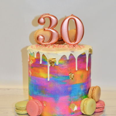 Iridescent 30Th Cake